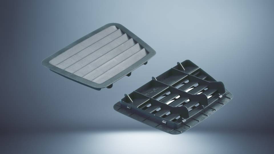 Ventilation grille for airflow