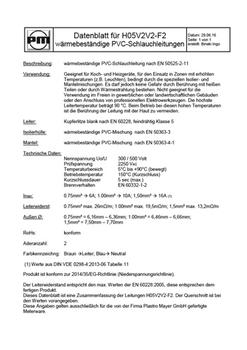 Datenblatt H05V2V2-F2